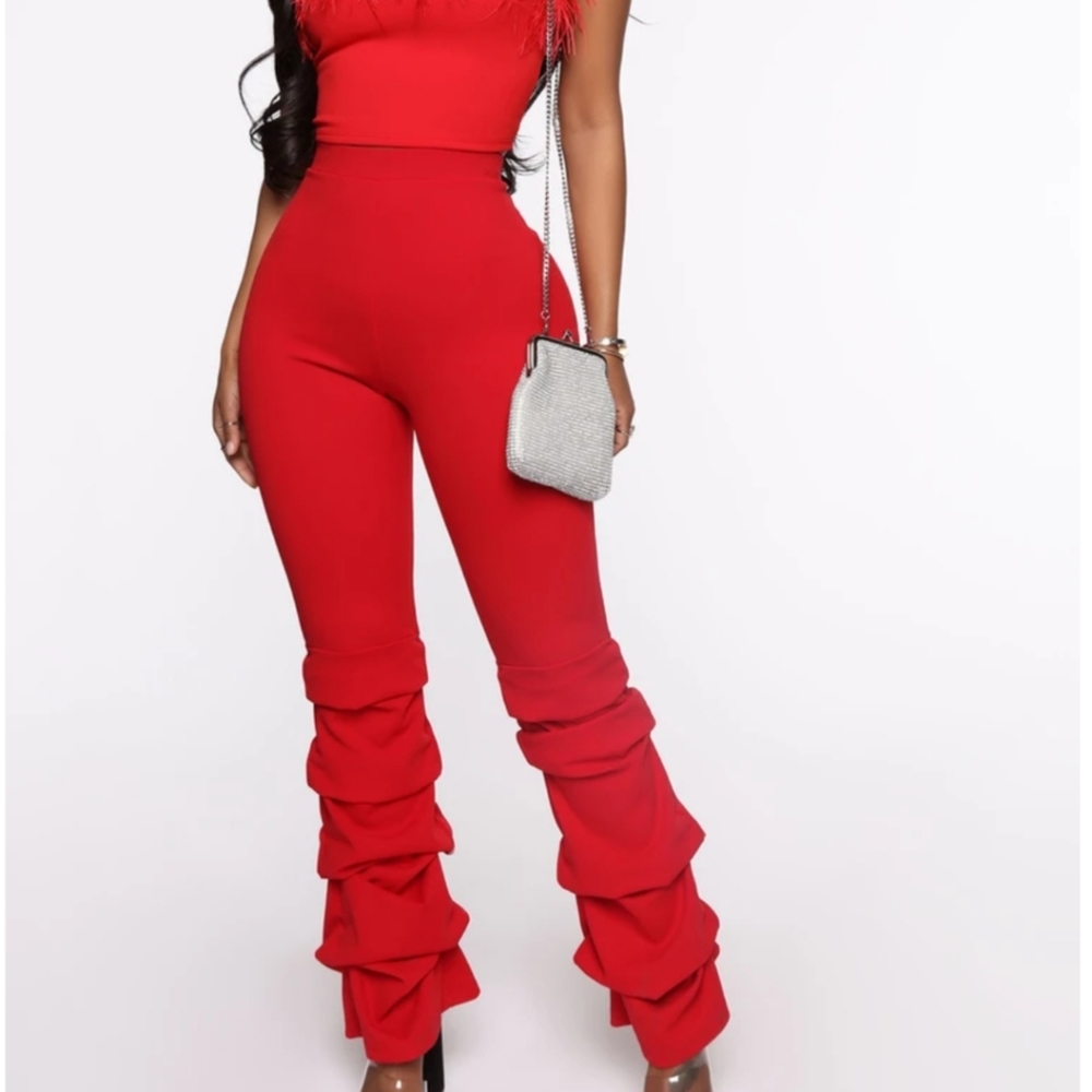 Fashion Nova pants in Red